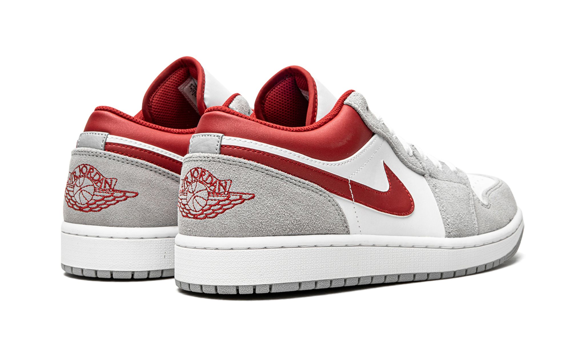 Jordan 1 Low SE Light Smoke Gray Gym Red GS