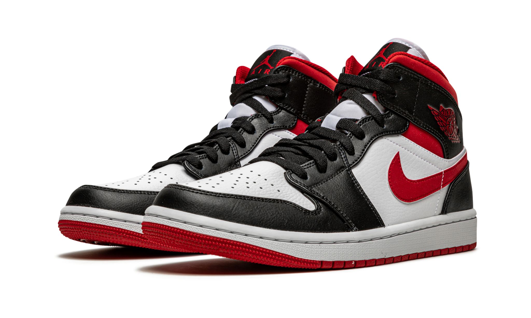 Jordan 1 Mid Gym Red Black White GS