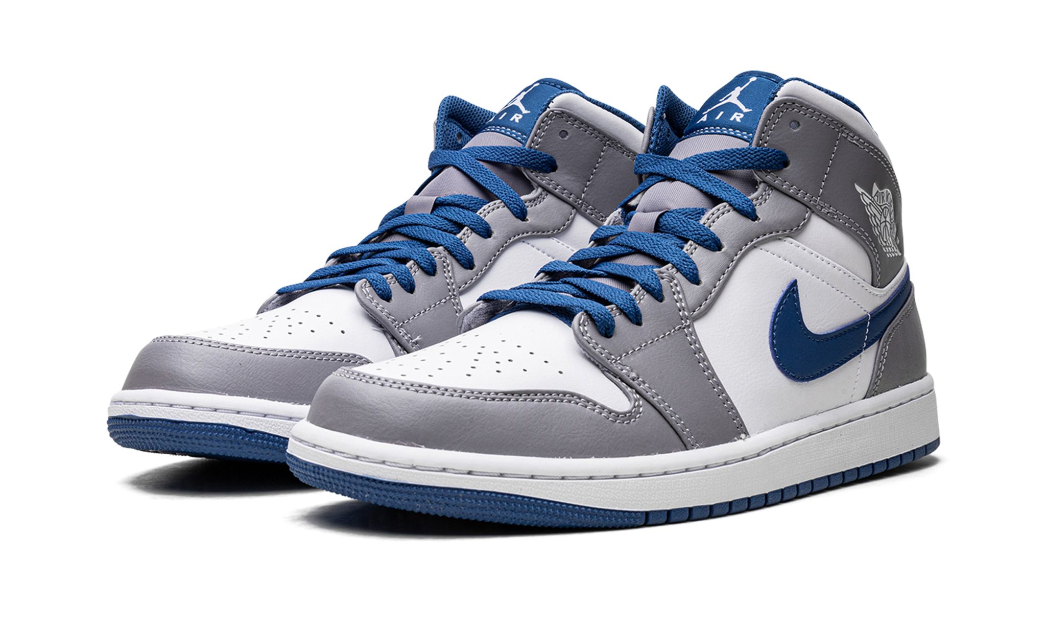 Jordan 1 Mid True Blue Cement GS