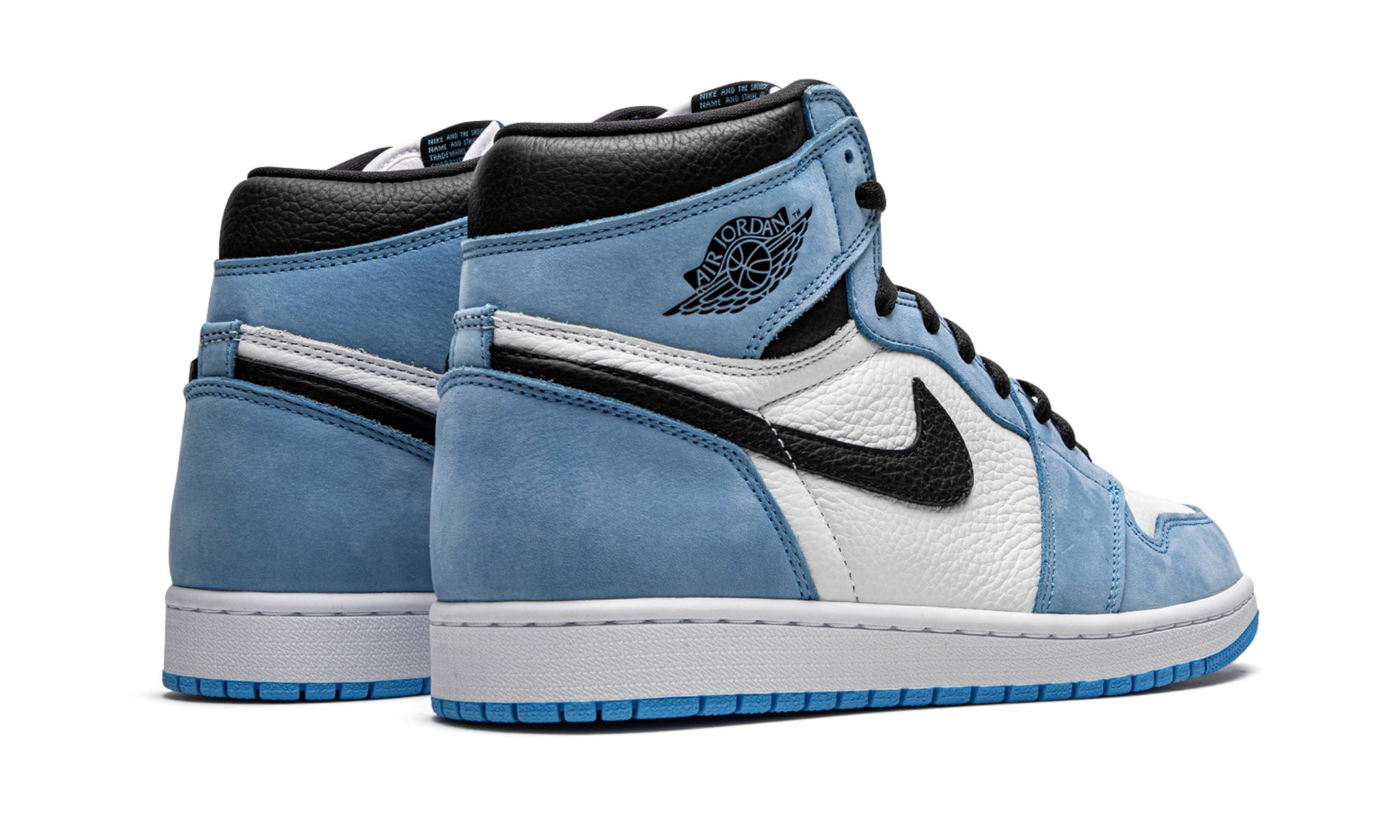 Jordan 1 Retro High White University Blue Black GS