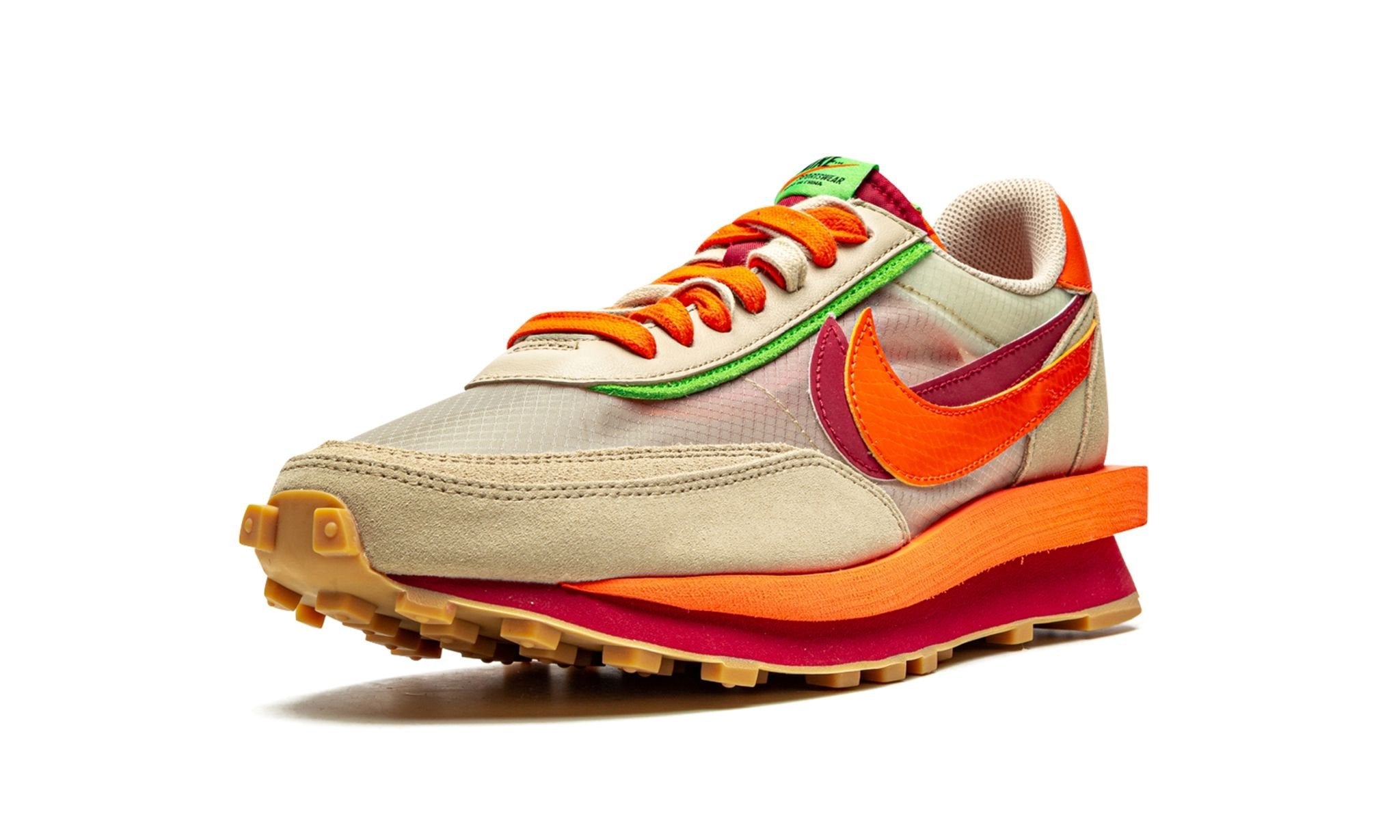 Nike LD Waffle Sacai CLOT Kiss of Death Net Orange Blaze