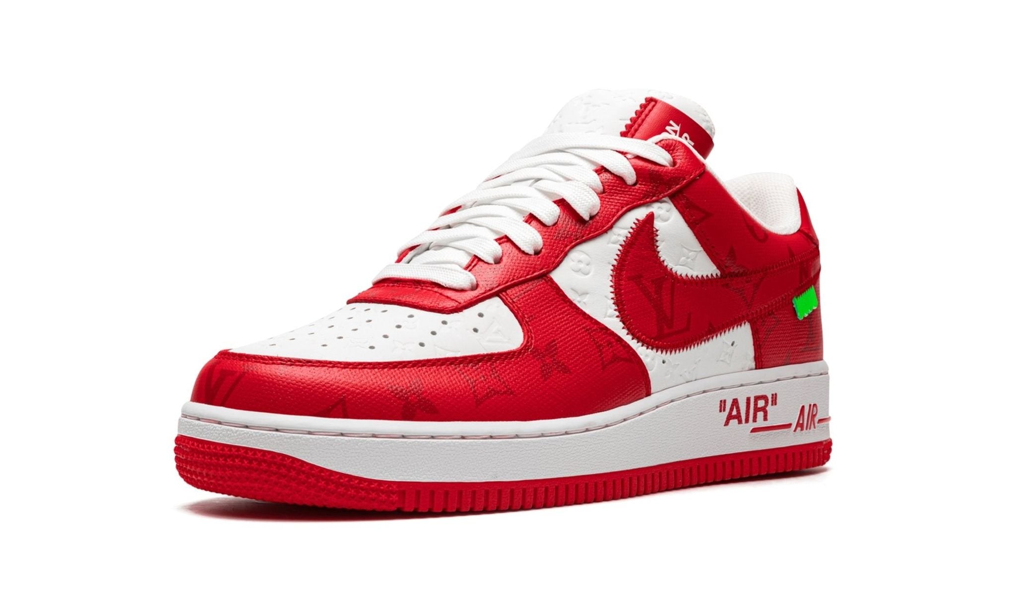 Louis Vuitton Nike Air Force 1 Low By Virgil Abloh White Red