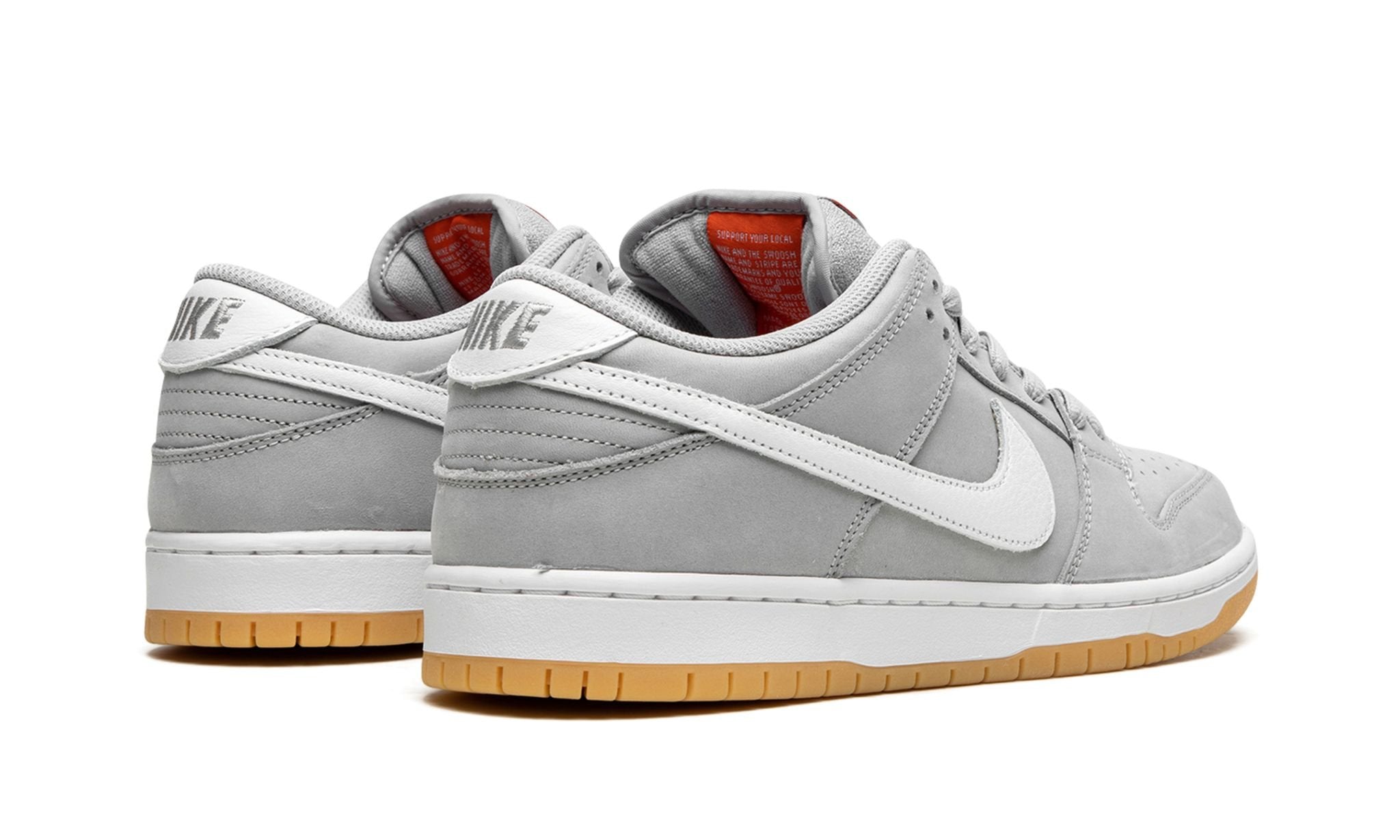 Nike SB Dunk Low Pro ISO Orange Label Grey Gum