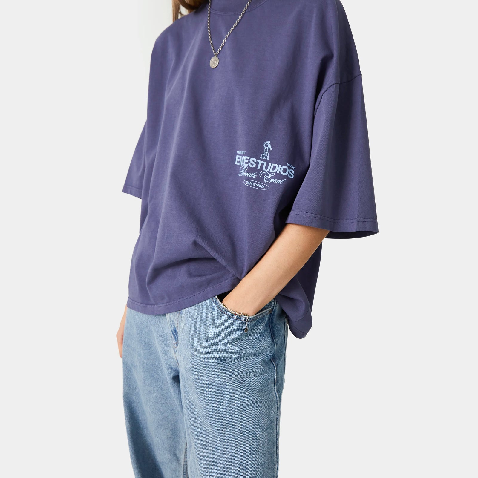 Eme Studios Disco Indigo Oversized Tee