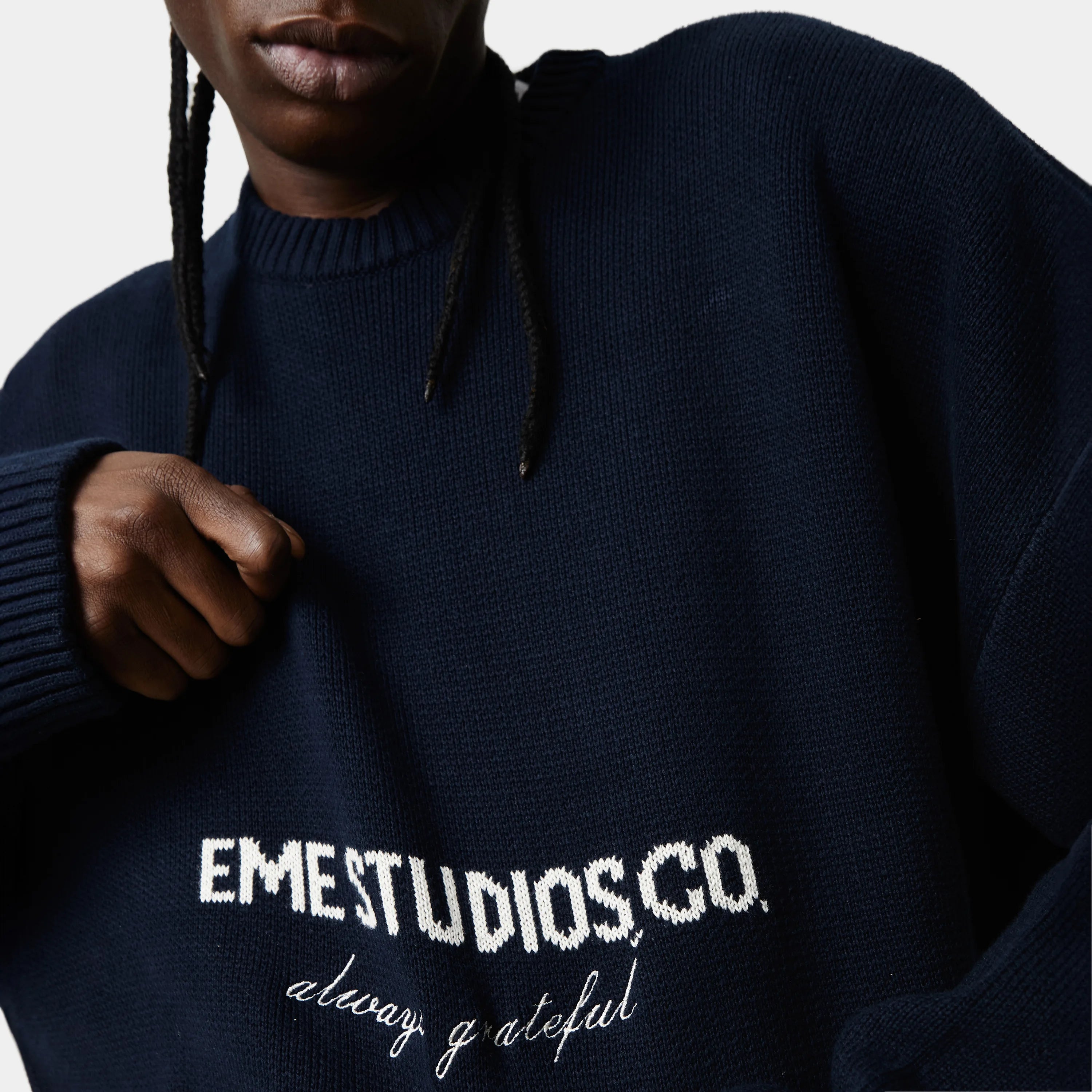 Eme Studios Master Navy Strickpullover