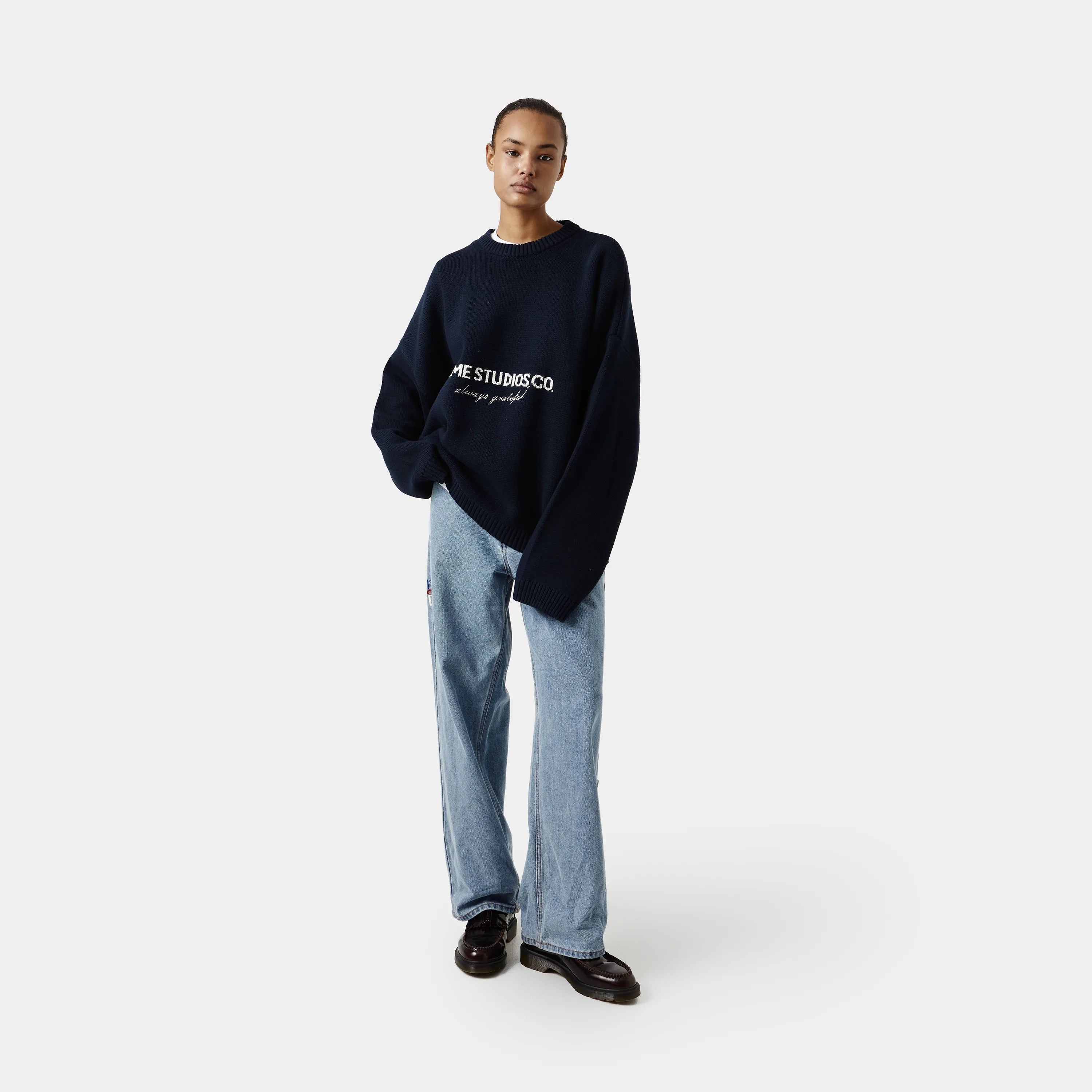 Eme Studios Master Navy Strickpullover