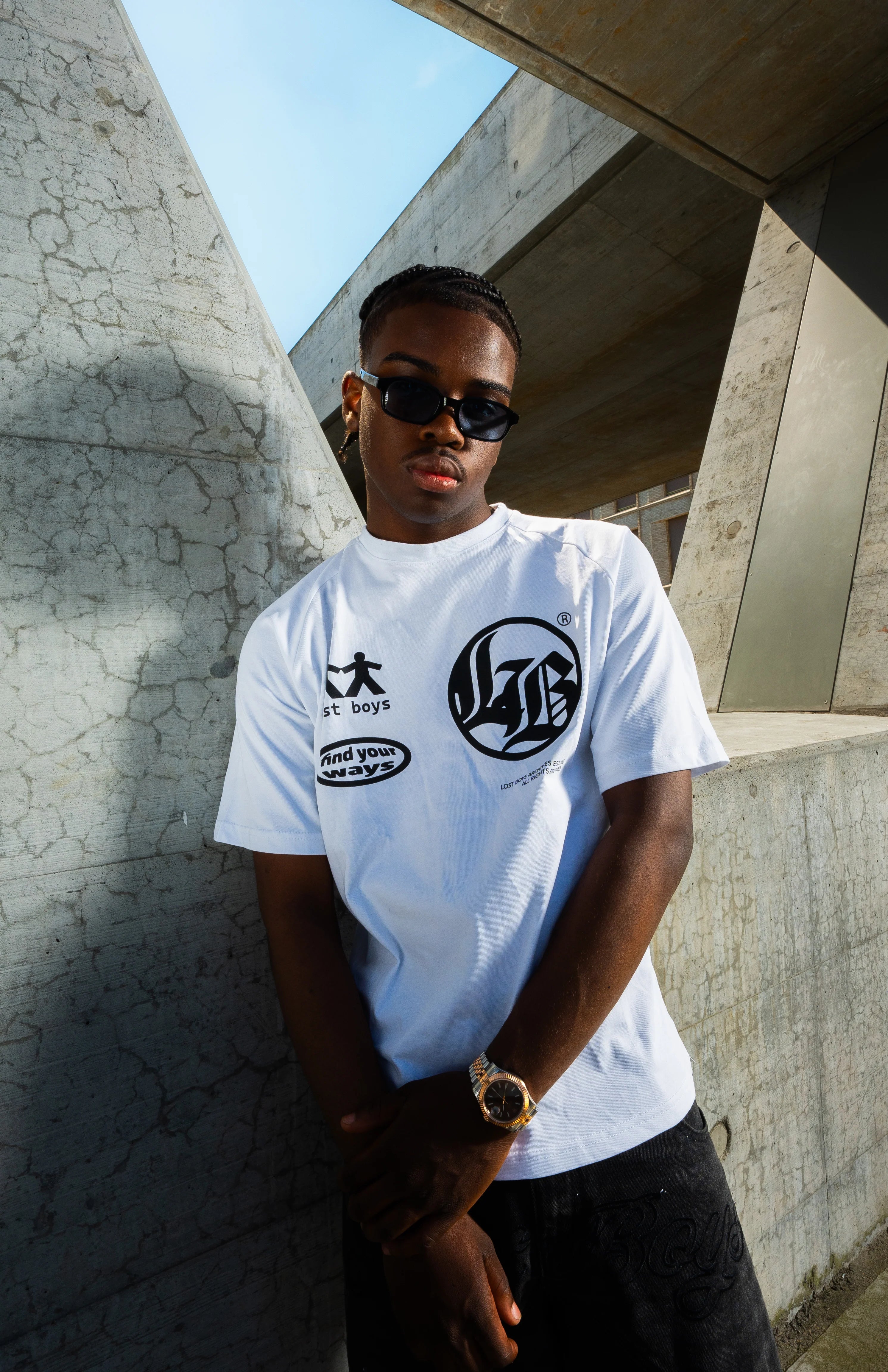 Lost Boys Logo Mania Tee White