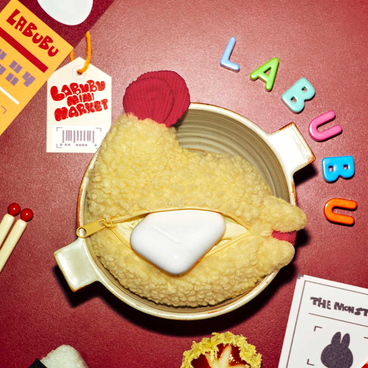 Pop Mart Labubu The Monsters Wacky Mart Series Fried Shrimp Figure