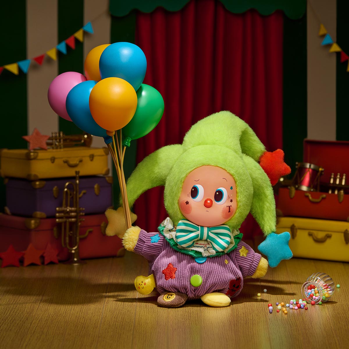 Pop Mart WHY SO SERIOUS Serie Vinyl-Plüsch-Anhänger Einzelne Blindbox