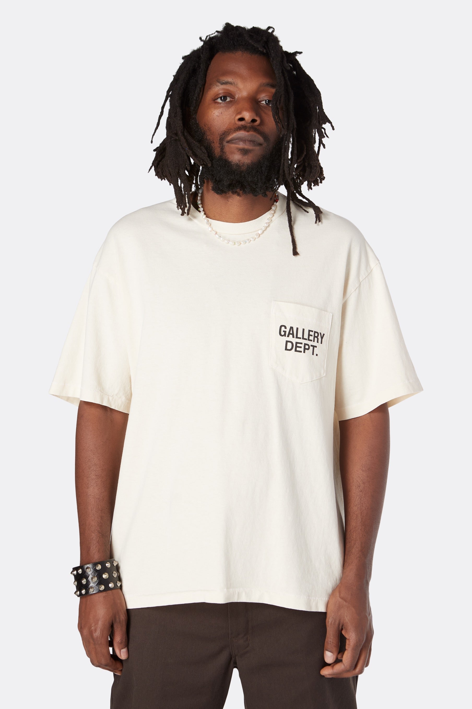 Gallery Dept. Logo Pocket Tee Cream