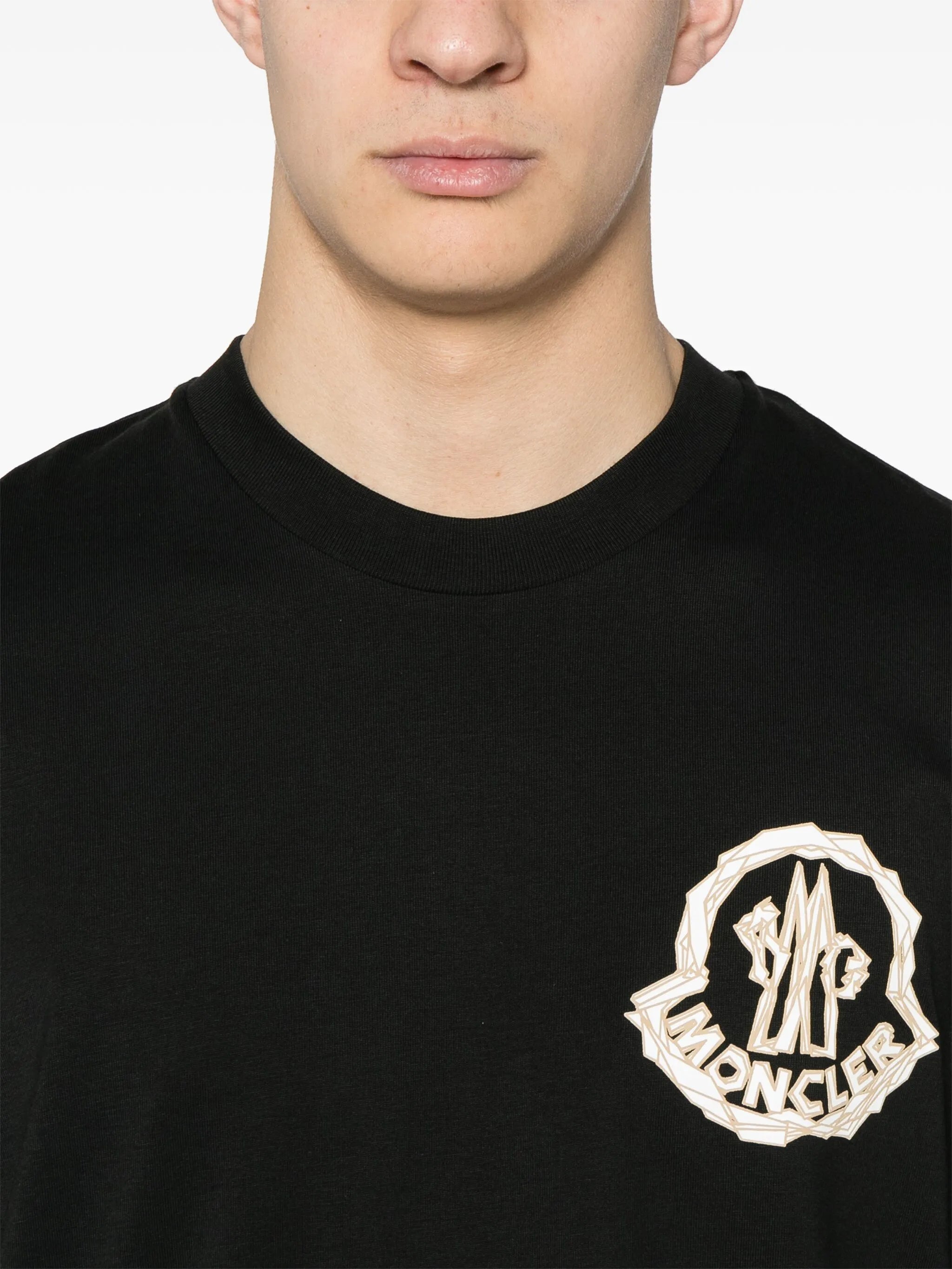 Moncler SS25 Logo T-Shirt Black