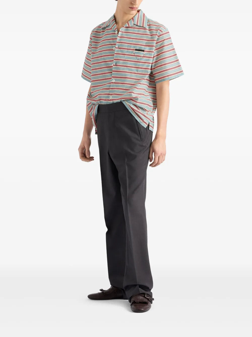 Prada striped bowling shirt