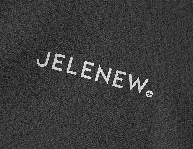 Jelenew Asymmetrical Zippered Splash-proof Jacket Dark Grey