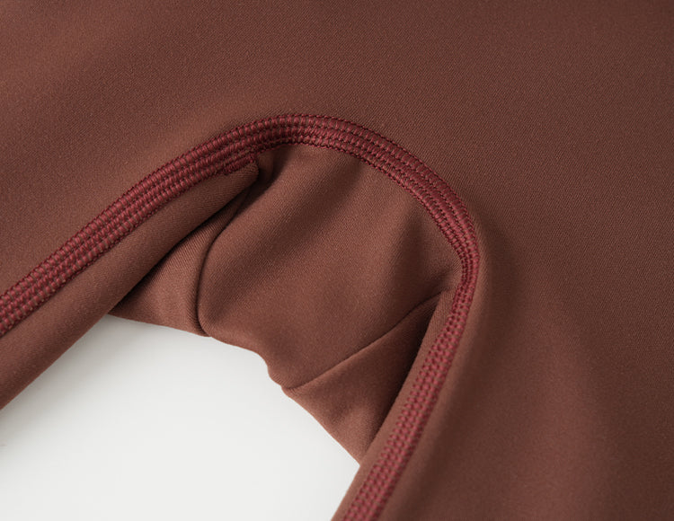 Jelenew logo Soft-brushed Leggings Smoky Brown
