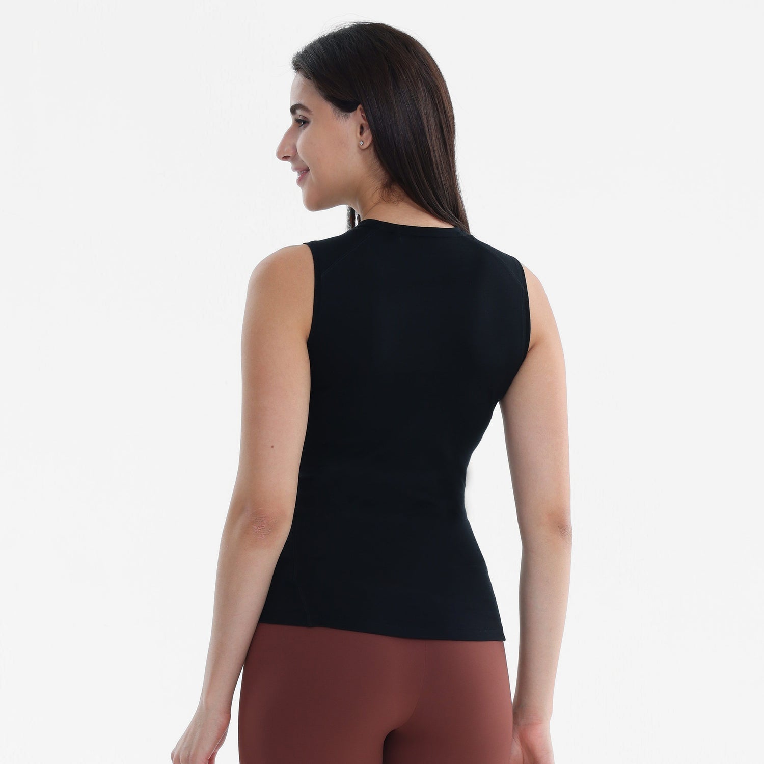 Jelenew Merino Wool Tank Top Black