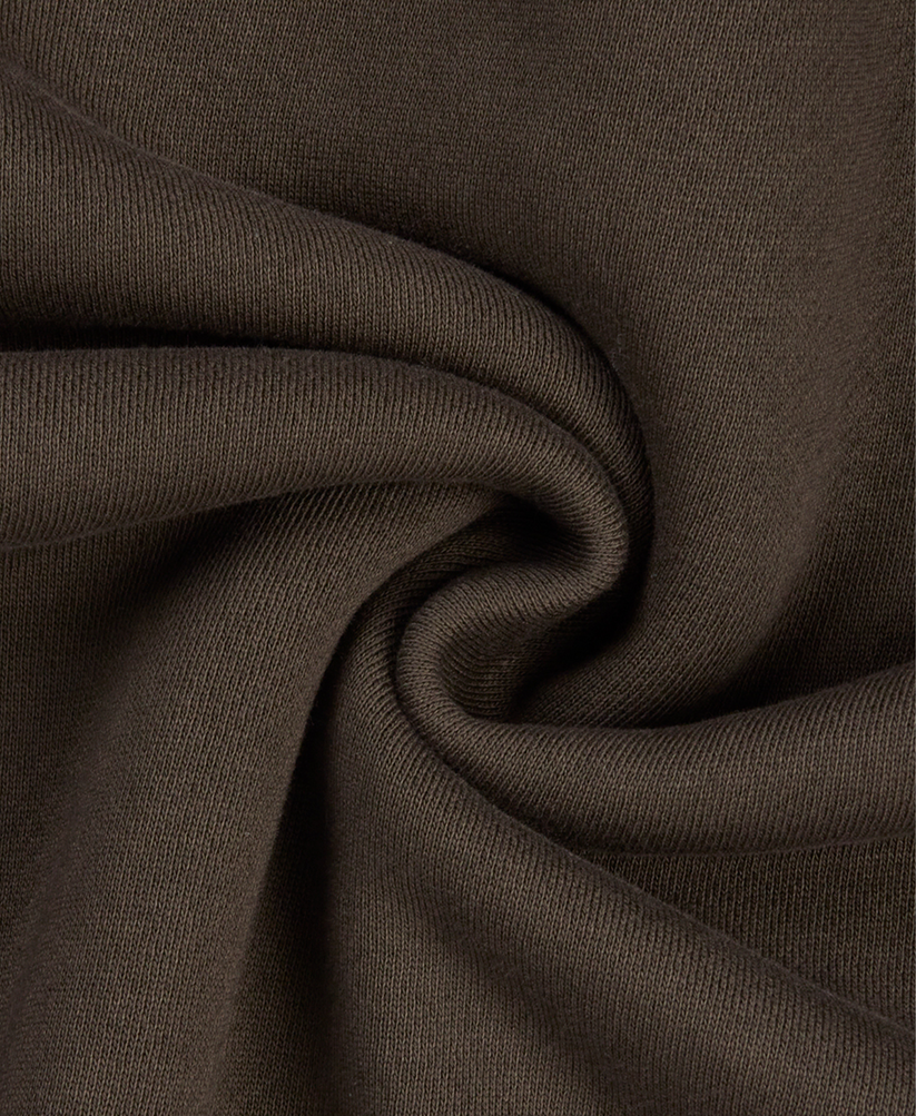 Velour Garments 450 GSM Kapuzenpullover „Dark Chocolate“.