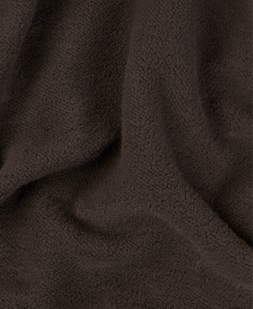 Velour Garments 450 GSM Kapuzenpullover „Dark Chocolate“.