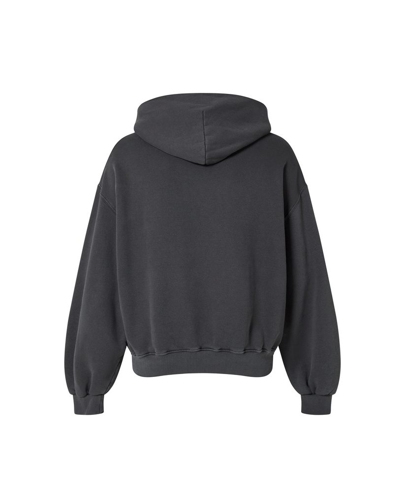 Velour Garments 450 GSM &#39;ANTHRACITE&#39; HOODIE