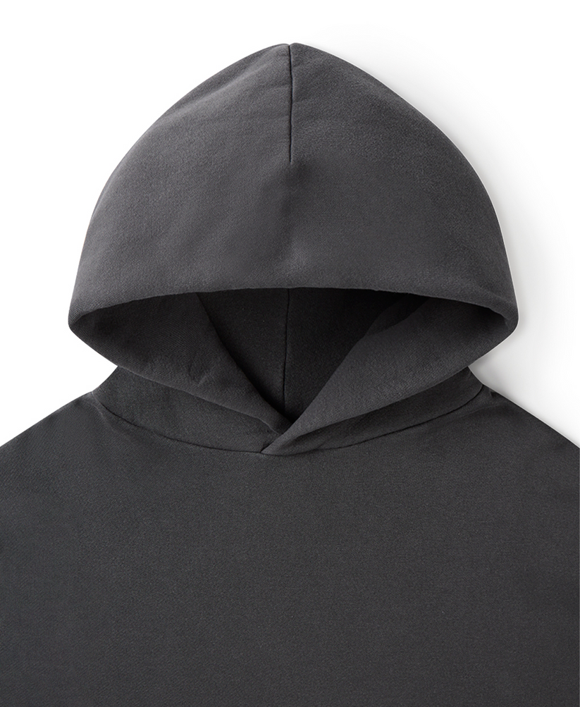 Velour Garments 450 GSM &#39;ANTHRACITE&#39; HOODIE