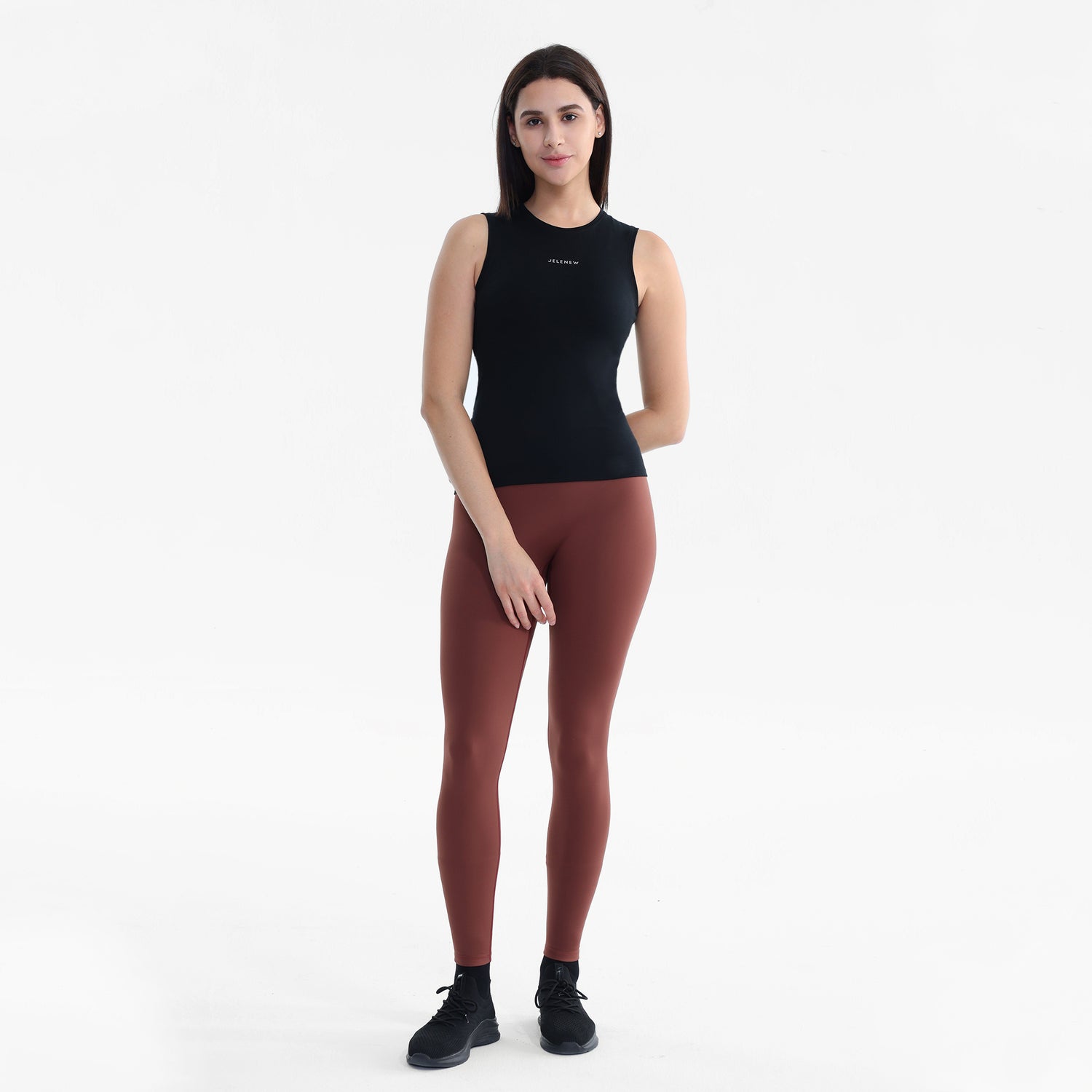 Jelenew Merino Wool Tank Top Black