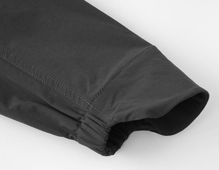 Jelenew Asymmetrical Zippered Splash-proof Jacket Dark Grey