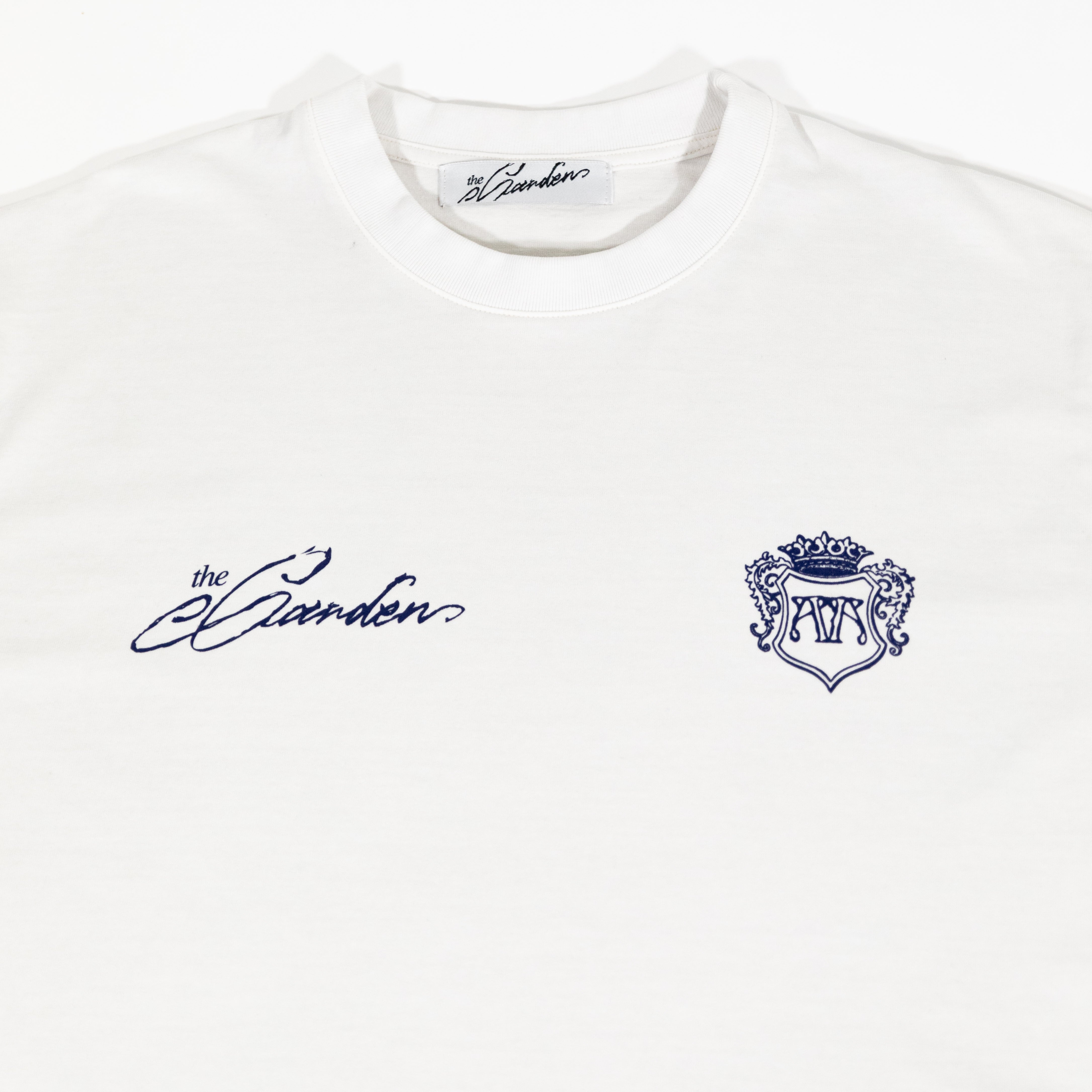 The Garden Lettering T-shirt Beige/Navy