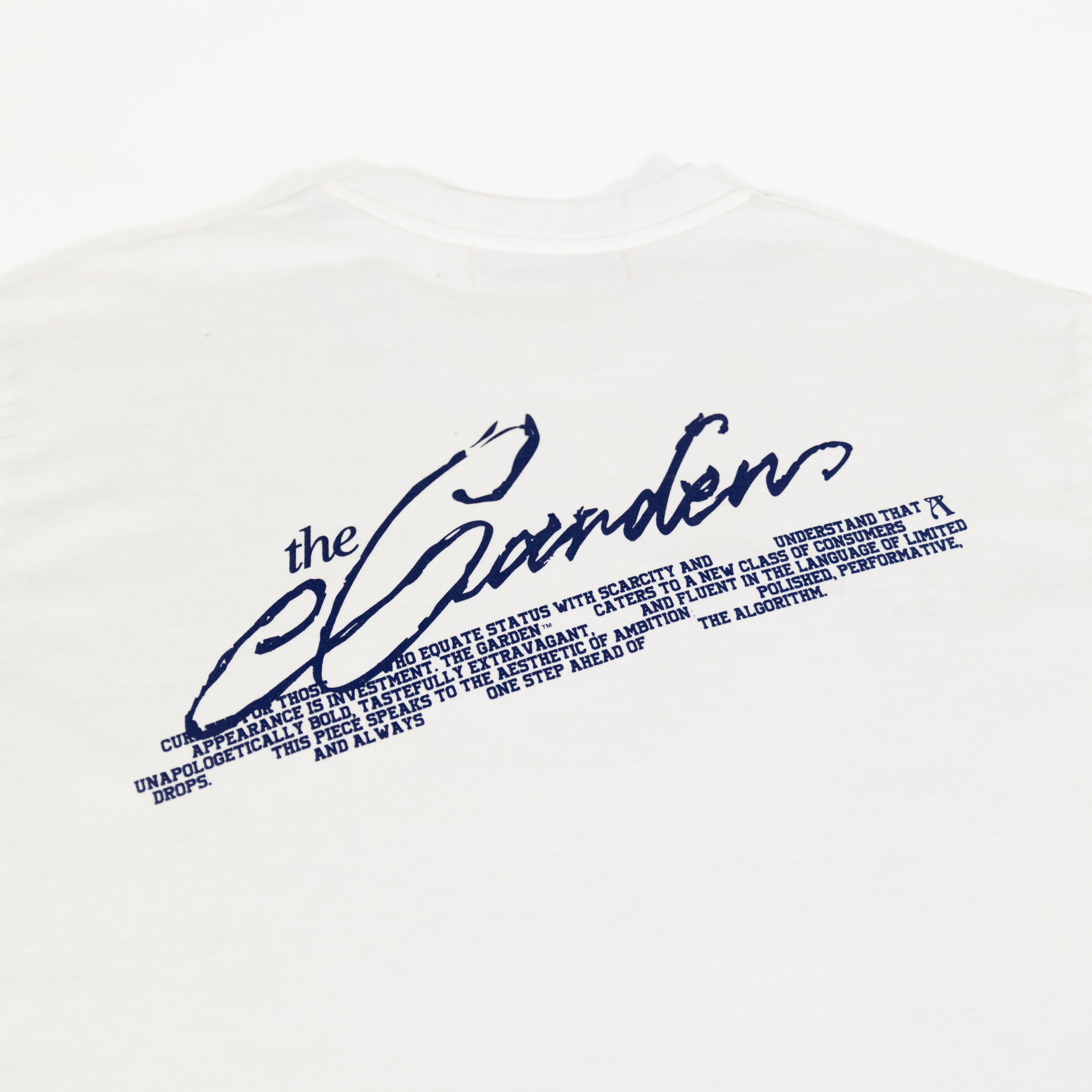 The Garden Lettering T-shirt Beige/Navy