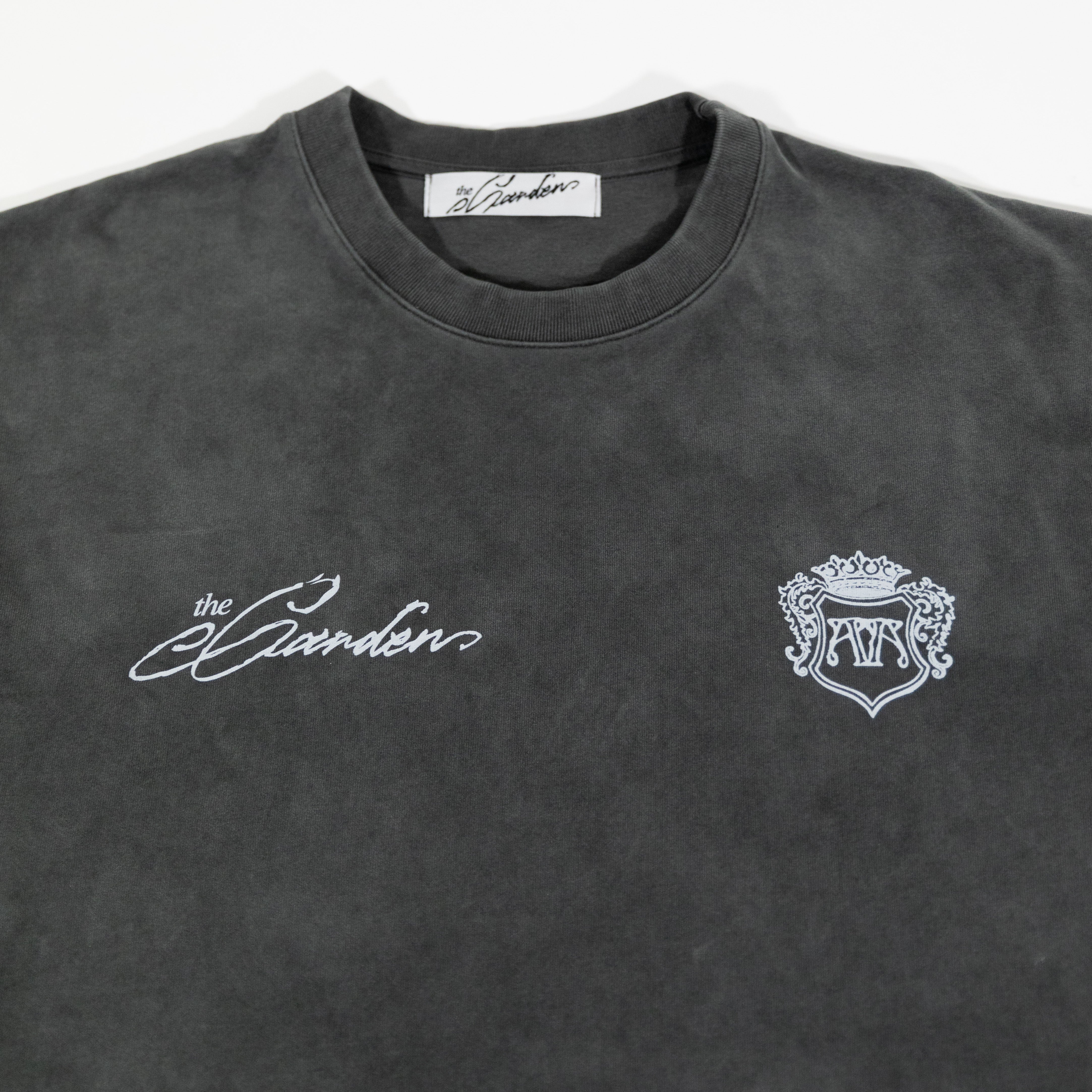 The Garden Lettering T-shirt Washed Black