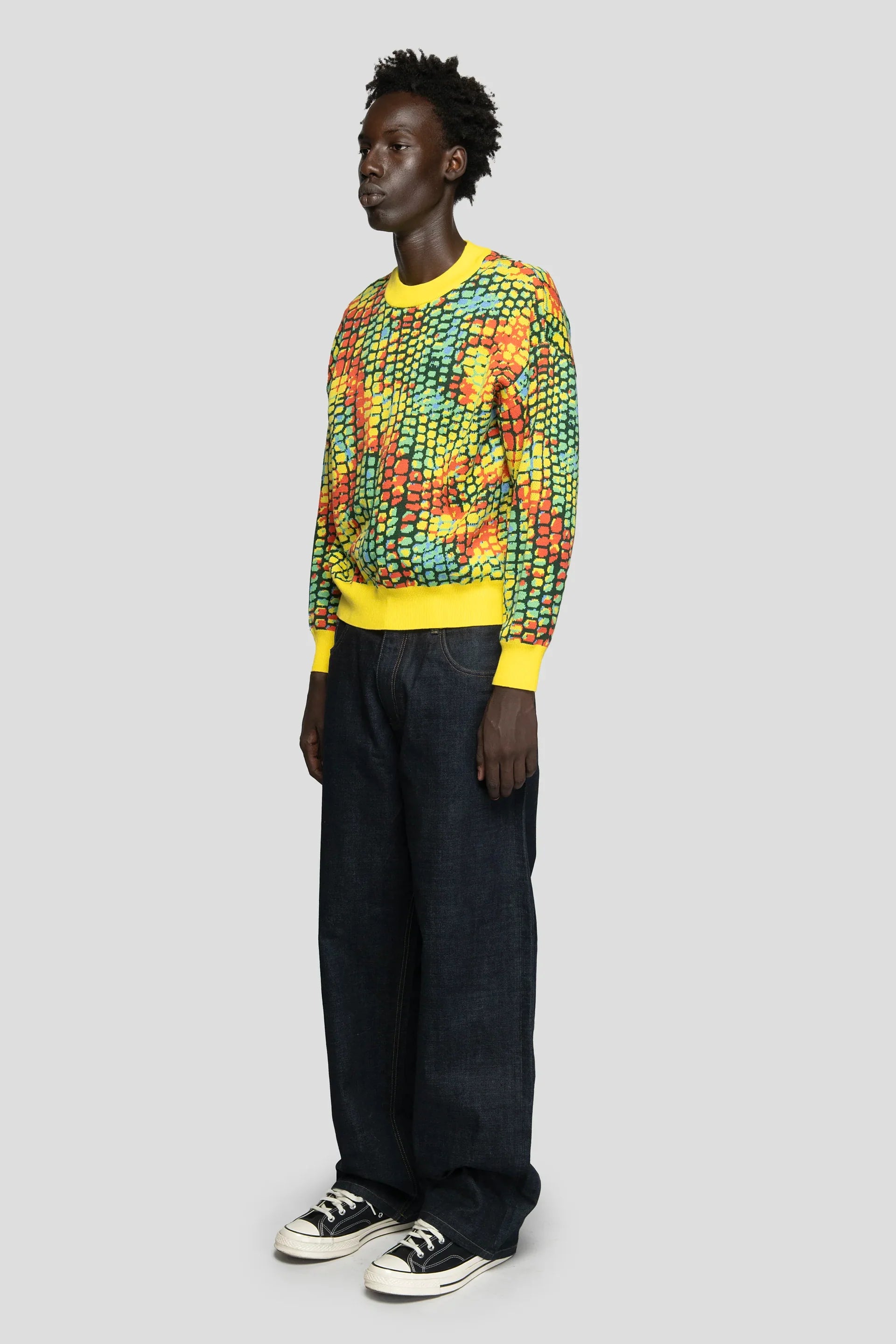 93 Sierra/Crosses Strickpullover in Schlangenlederoptik