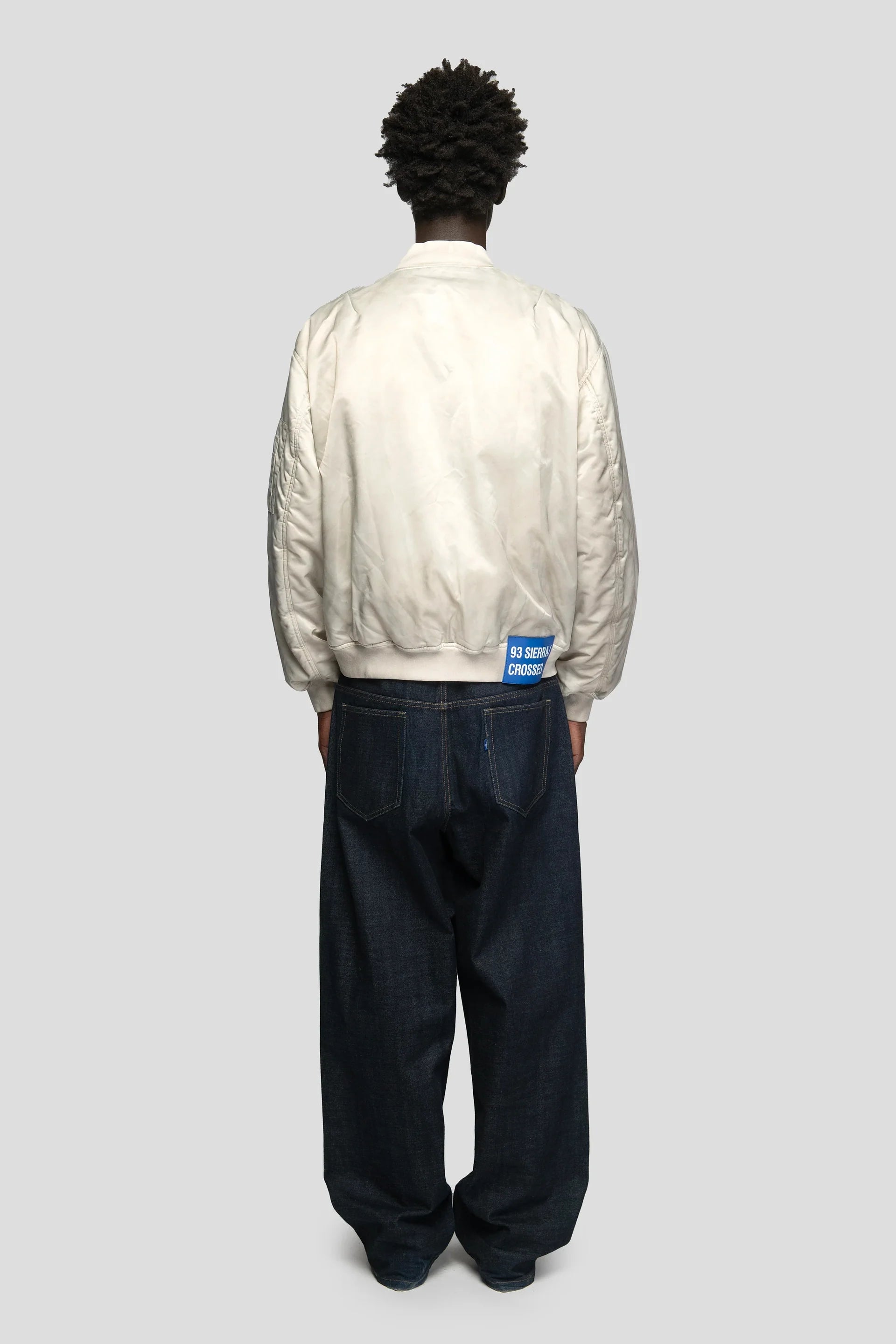 93 Sierra/Crosses White Faded Bomber