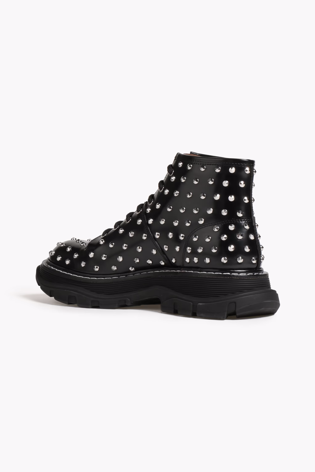 Alexander McQueen Studded Leather Combat Boots