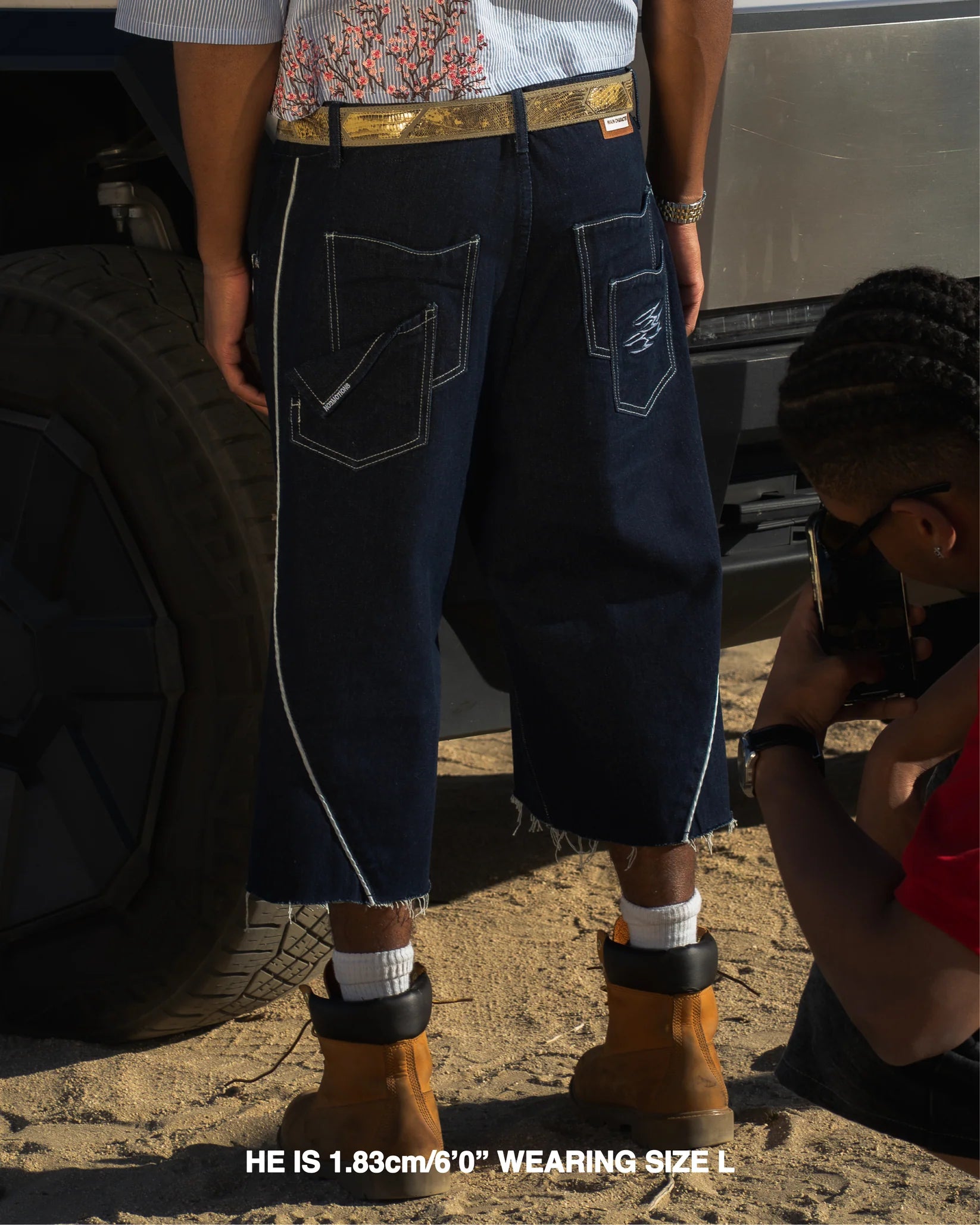 Noemotions Denim Jorts Raw Blue