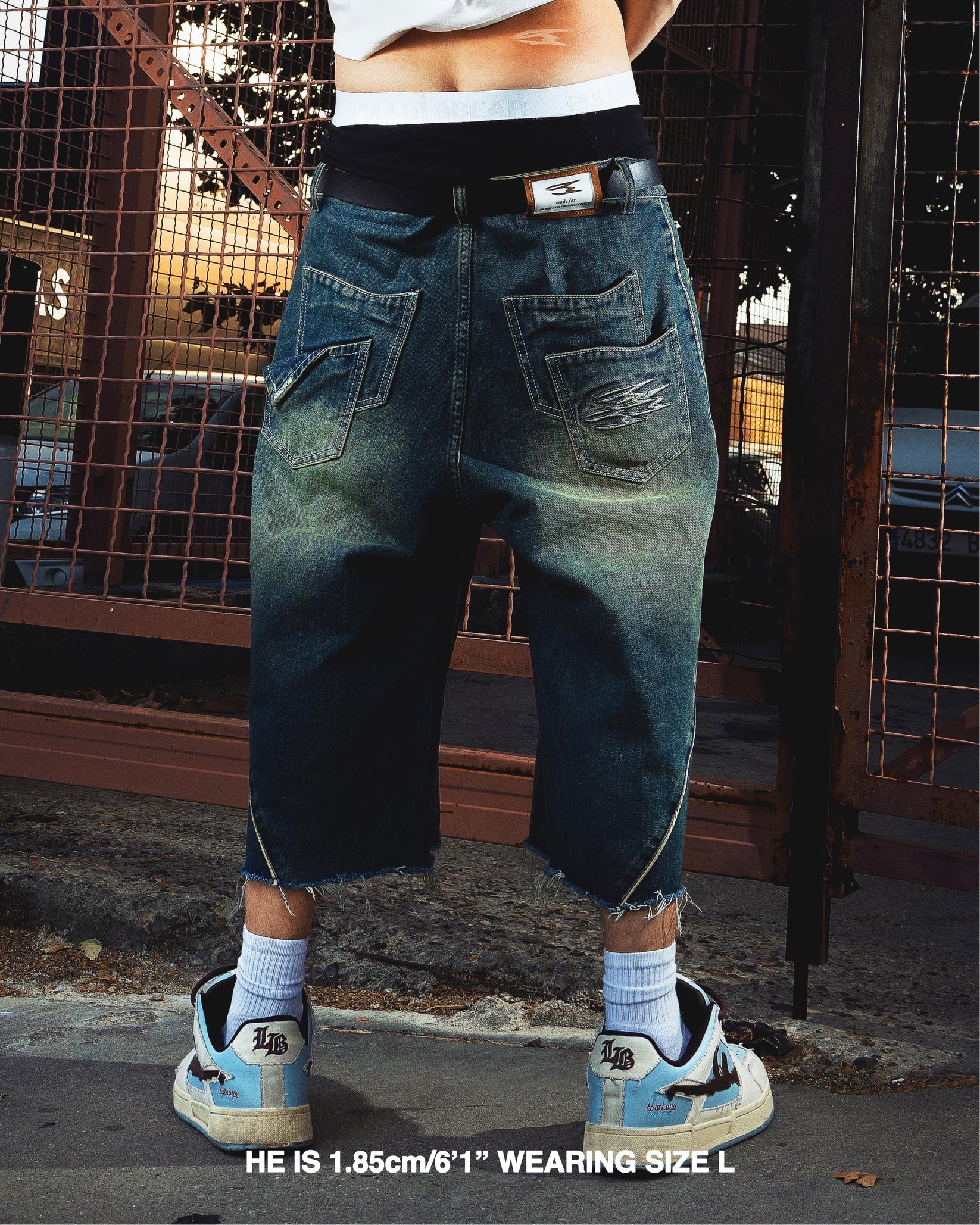 Noemotions Denim Jorts Washed Green