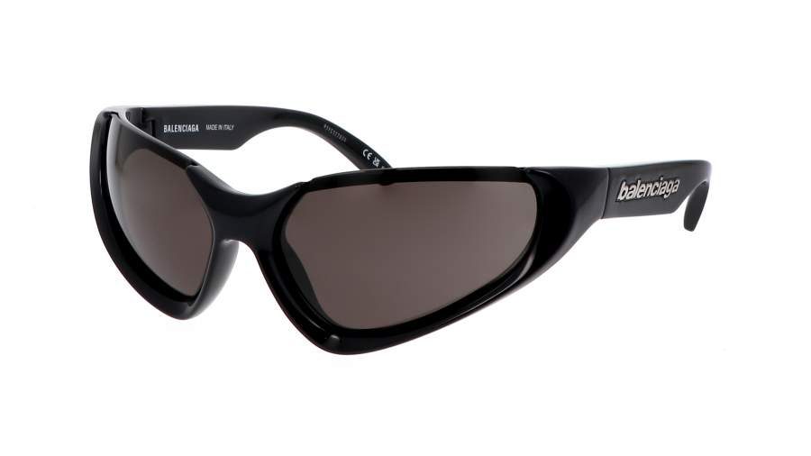 Balenciaga Xpander Black Wrap Around Sunglasses