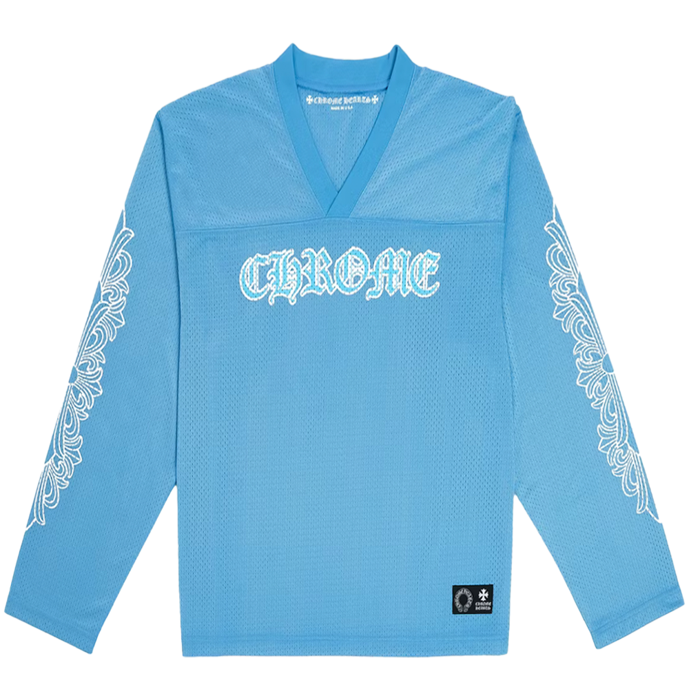 Chrome Hearts Sports Mesh Warm Up Jersey Blue