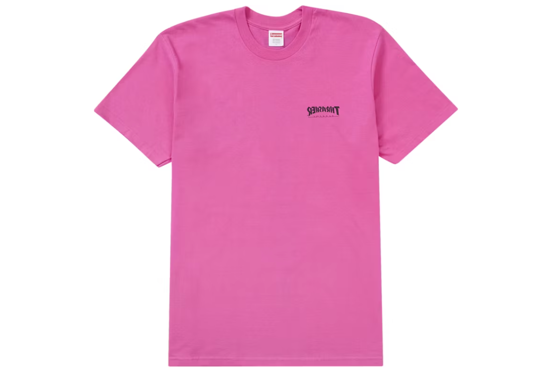 Supreme Thrasher Cross Tee Fuchsia