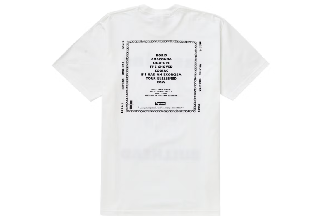 Supreme Melvins Bullhead Tee White