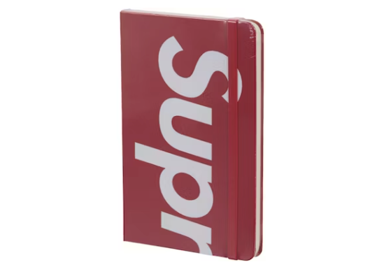 Supreme Moleskin Notebook Large Red