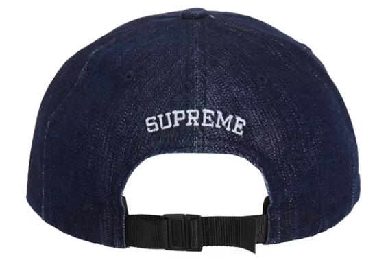 Supreme Cordura Denim Small Box 6-Panel Blue