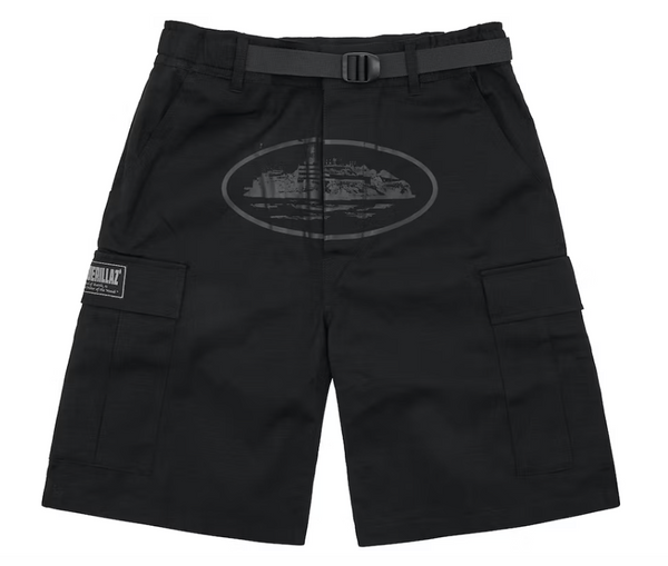 パンツ Corteiz cargo shorts black Corteiz Alcatraz Cargo Shorts Triple Black – The Garden