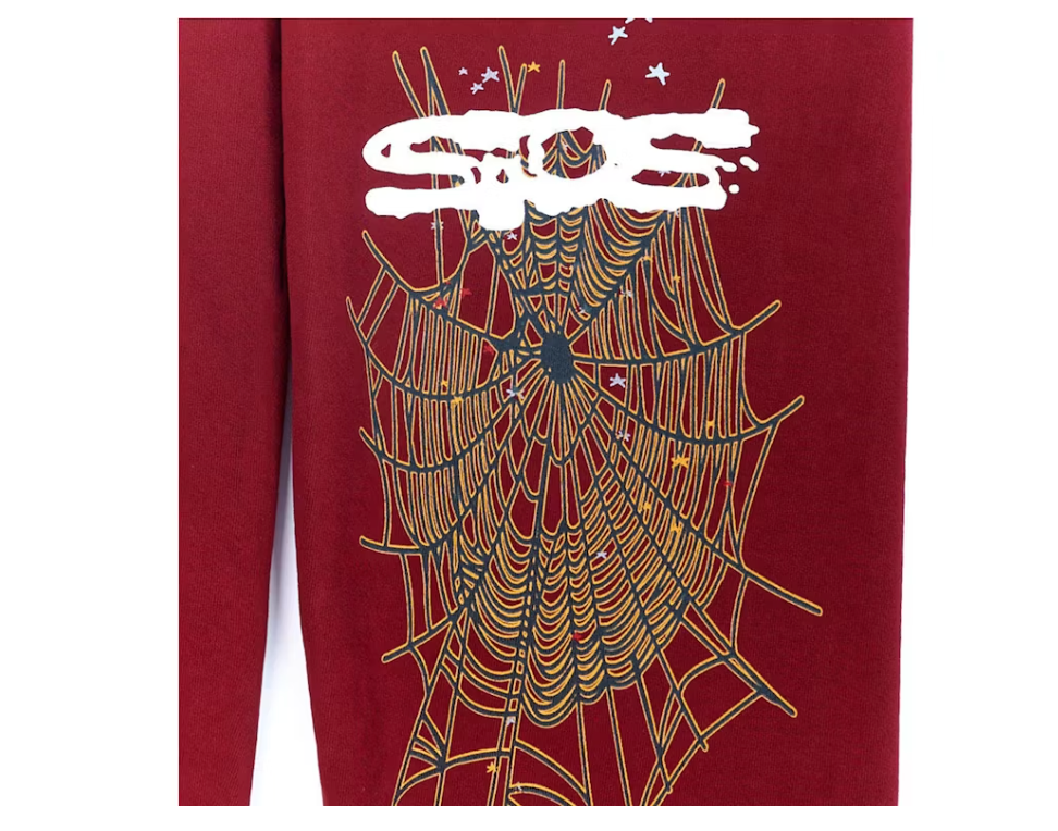 Sp5der Logo Sweatpant Maroon