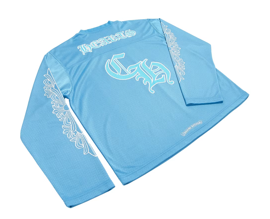 Chrome Hearts Sports Mesh Warm Up Jersey Blue