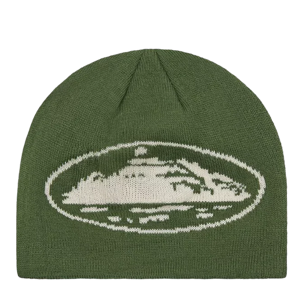 Corteiz ビーニー Alcatraz Skully Corteiz Alcatraz Skully Forest Green/Cream – The Garden