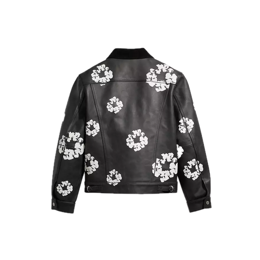 Denim Tears x Levi&#39;s Leather Cotton Wreath Type-3 Jacket