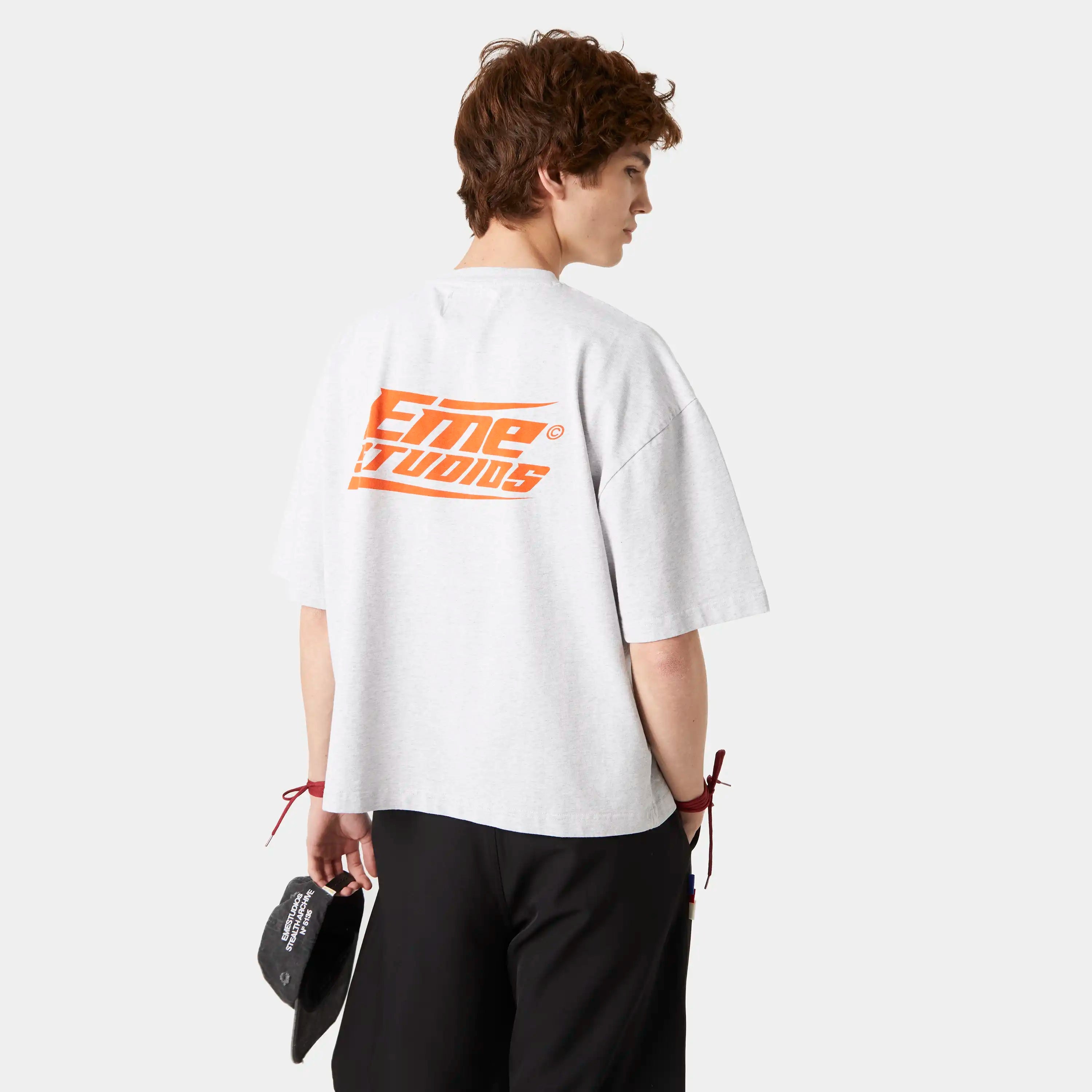 Eme Studios Speeding Up Grey Oversized Tee