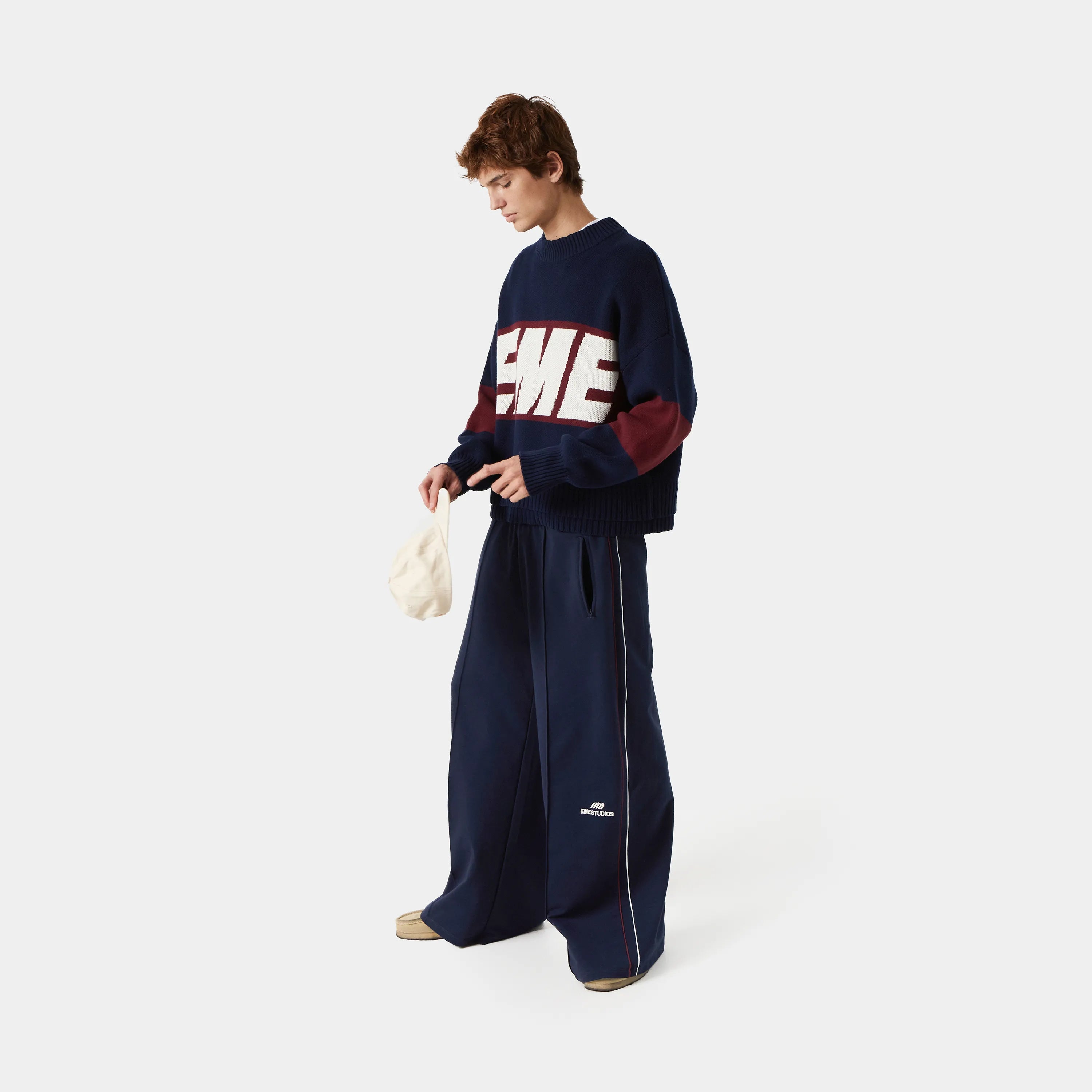 Eme Studios Thrill Indigo Knit Sweater