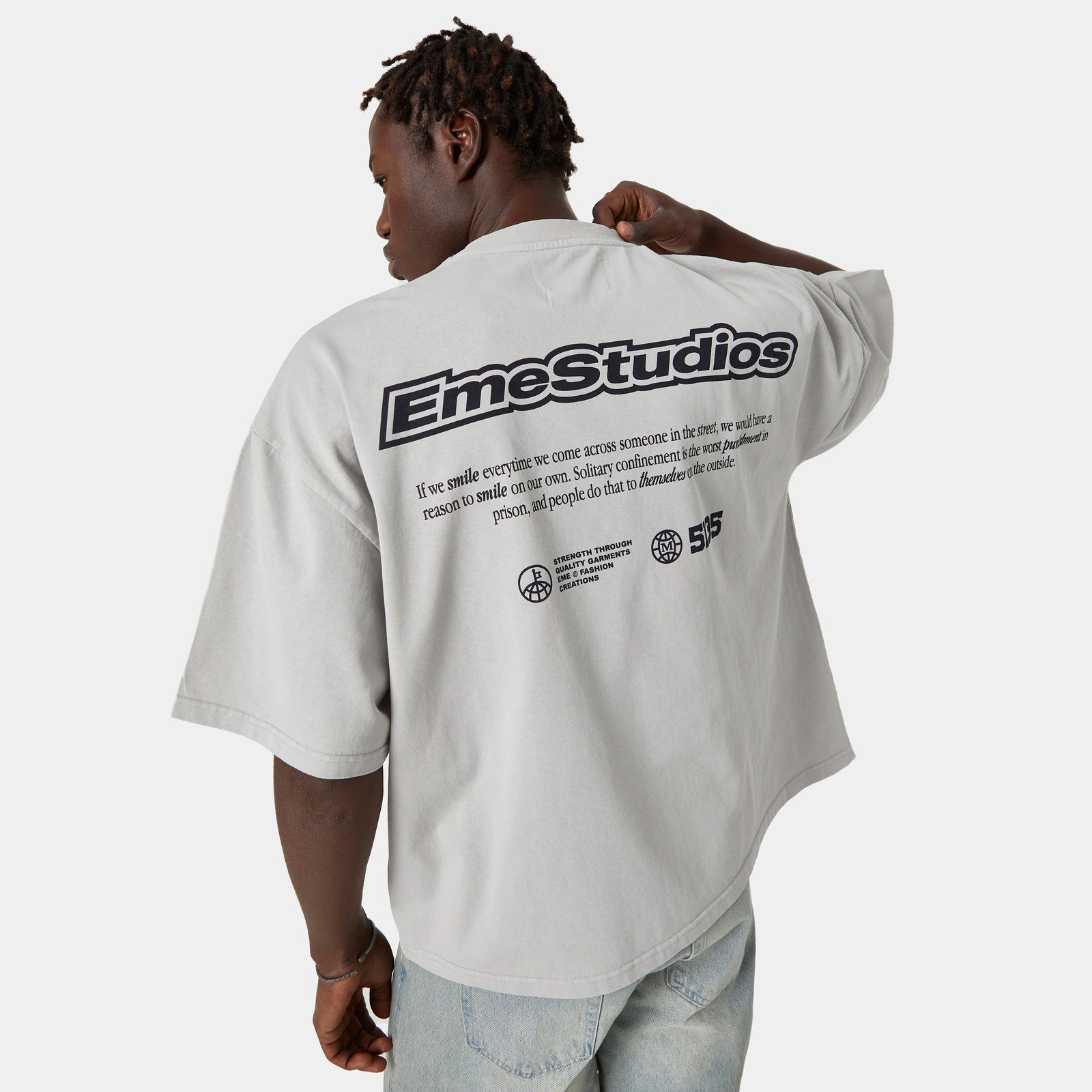 Eme Studios Grin Mist Oversized Tee