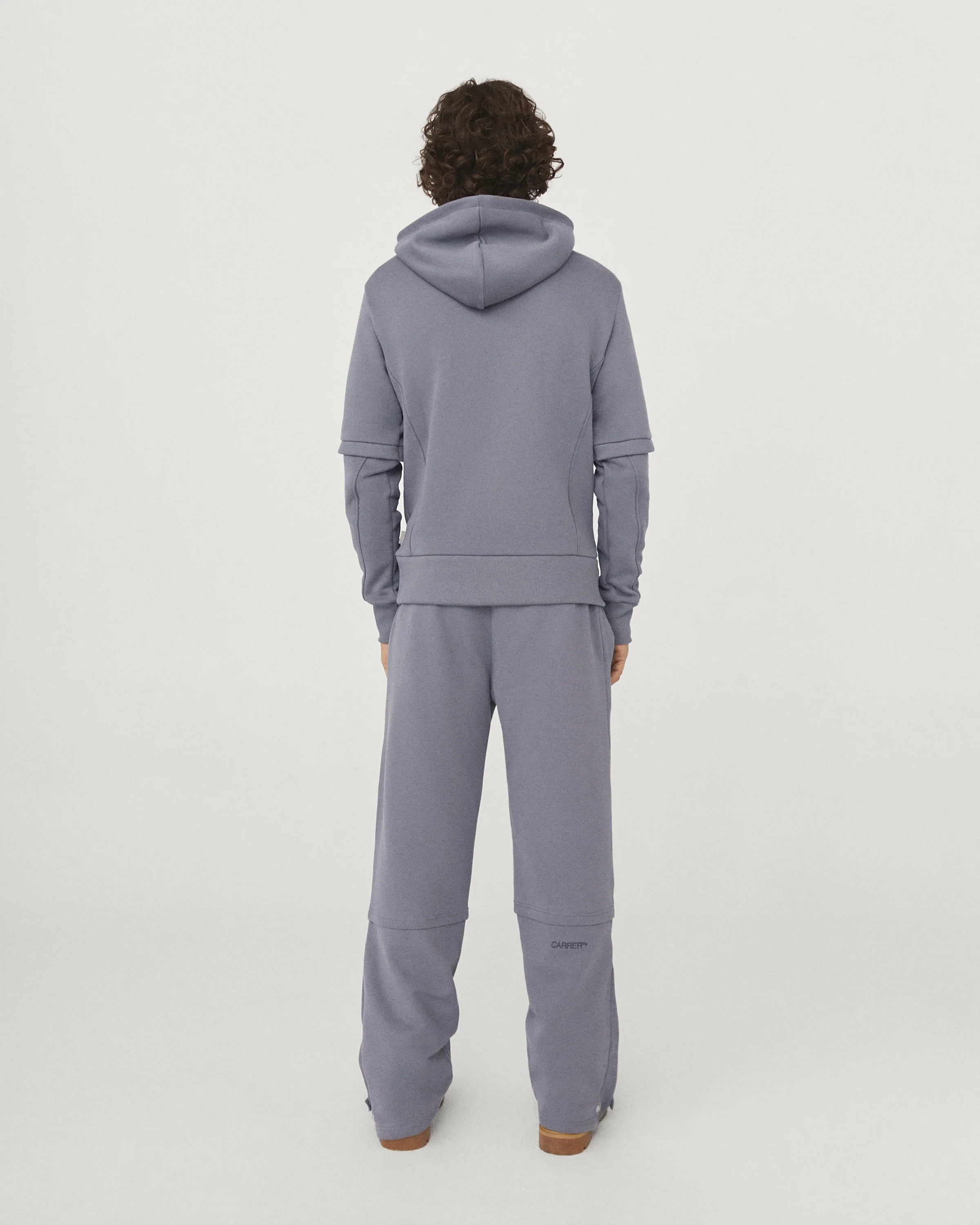 Carrer Segre Layered Hoodie in Carrer Grey