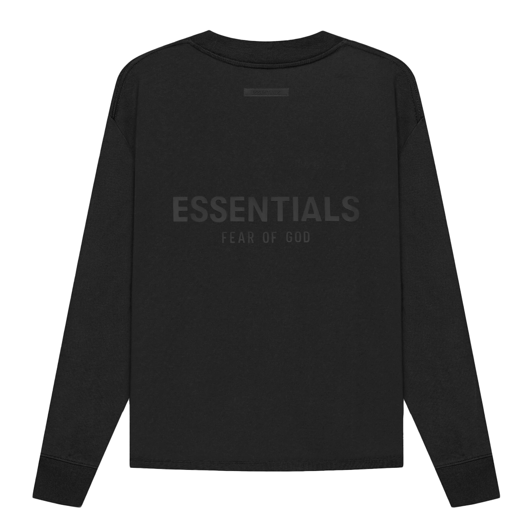 Fear of God Essentials Long Sleeve T-shirt Black Stretch Limo