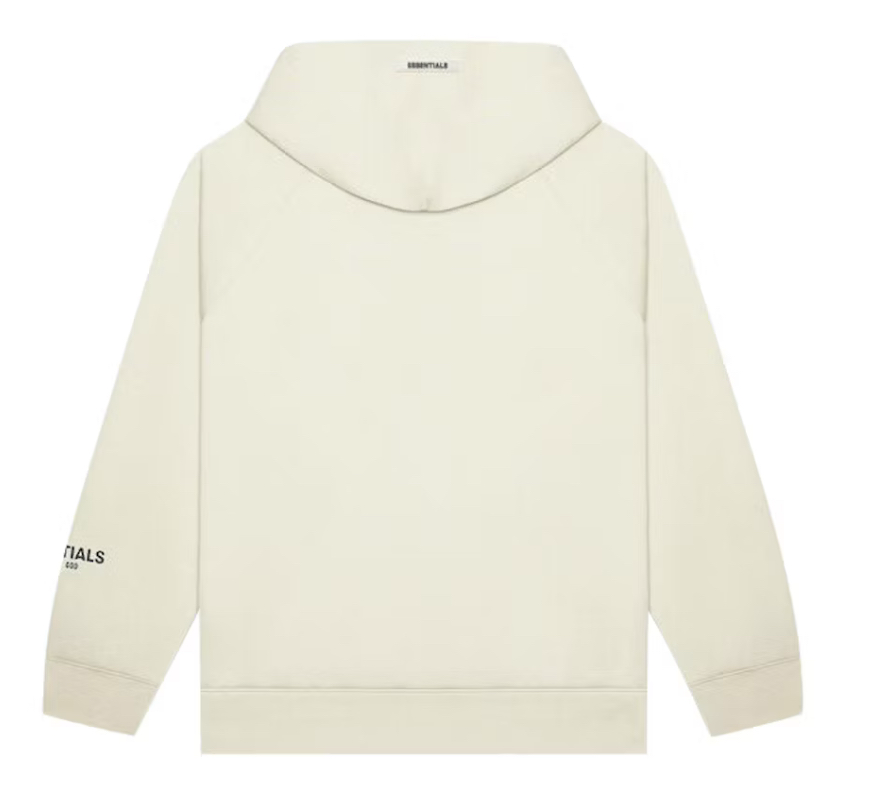 Fear of God Essentials Pullover Hoodie Applikation Logo Buttercreme